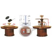 Механизм для круглого обеденного стола с электрическим приводом 